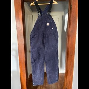 Carhartt 36x28 measured FRR45 DNY  bib overalls